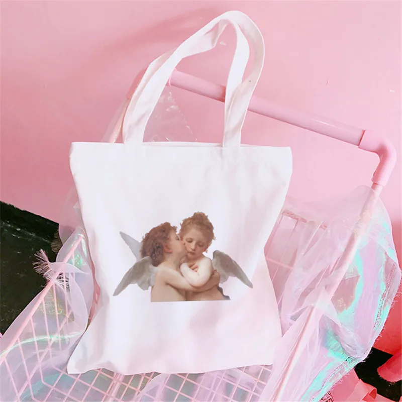 

Женская Холщовая Сумка-тоут, многоразовая Экологически чистая дамская сумочка на плечо с надписью, для путешествий