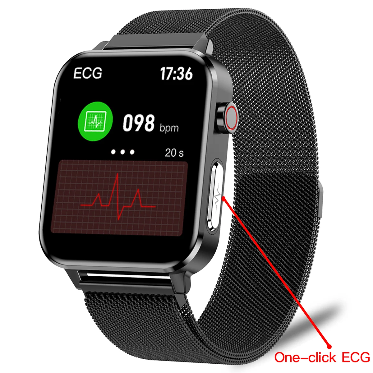 

2021 New ECG+PPG Men Smart Watch With Body Temperature Heart Rate Blood Pressure Monitor Health Smart Bracelet For Huawei Xiaomi
