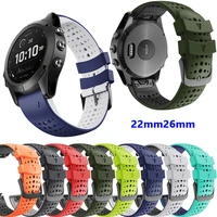 22mm26mm smart watch sports silicone strap for garmin fenix 5x 5 plus 6x 6 pro 7x 7 forerunner 935 945 3 3hr quick release strap