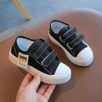 new canvas shoes spring and autumn childrens flat korean style boys casual shoes soft sole 2022 kids fashion girls simple solid