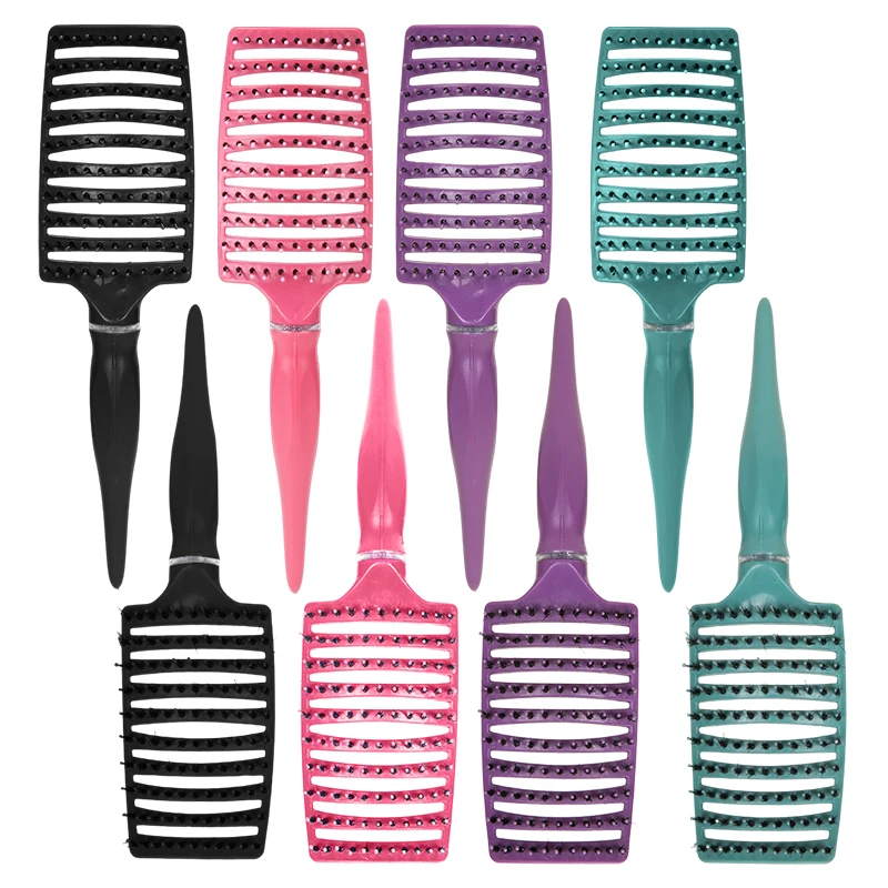 Горячая Распродажа желтая щетка для укладки салона вьющийся хвост искусственная