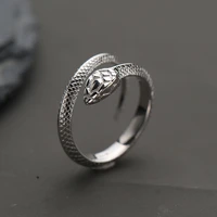 new classic punk domineering metal viper snake tangled open rings for men women glamour cool party prom jewelry