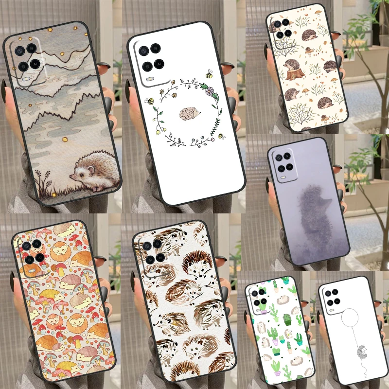 Украшение Hedgehog и воздушный шар для OPPO A57S A53S A54S A96 A76 A16 A17 A77 A94 A74 A5 A9 A15 A91 A93 A52 A72 A78 A98