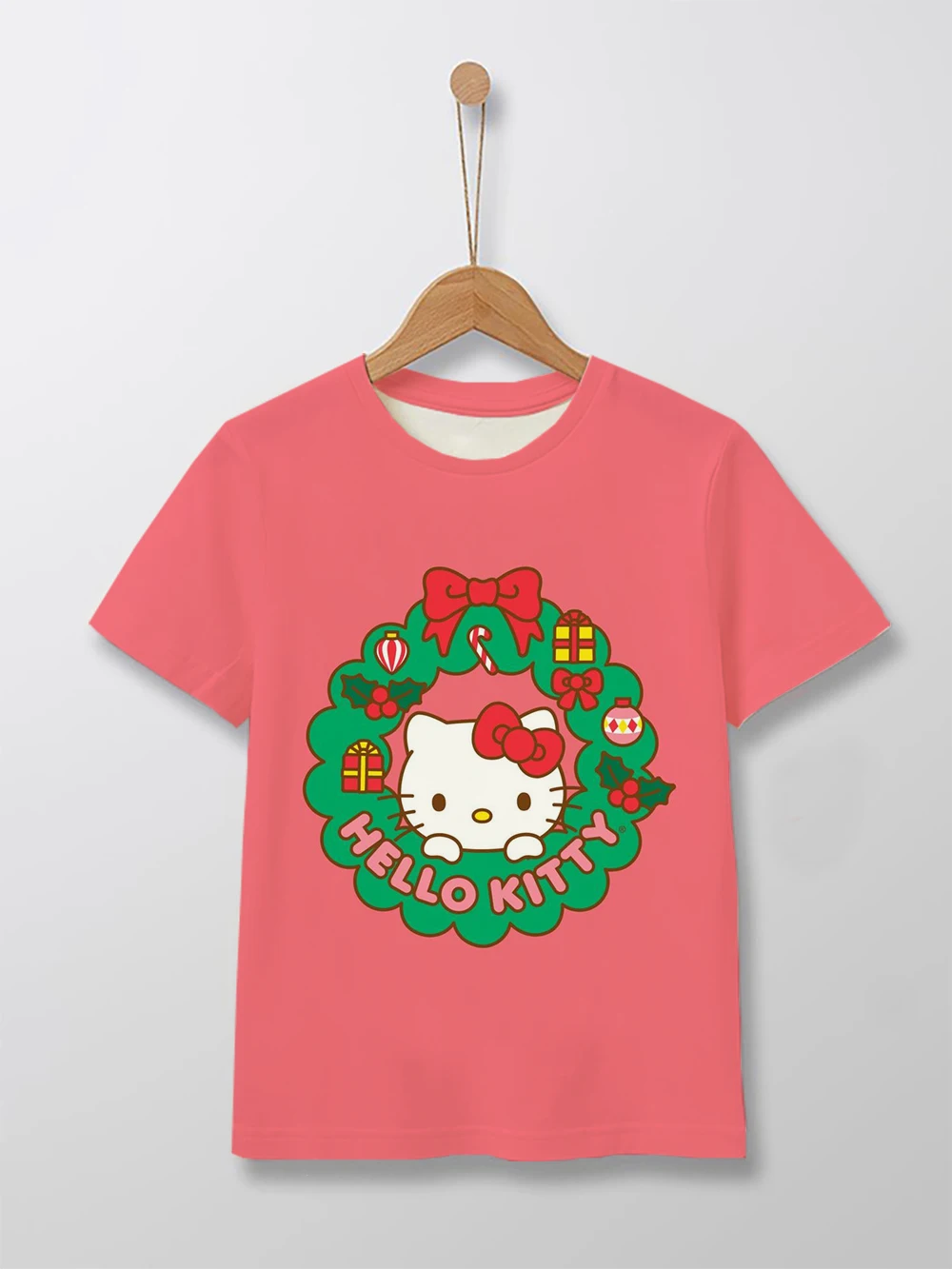 Новая летняя милая повседневная футболка с короткими рукавами для девочек