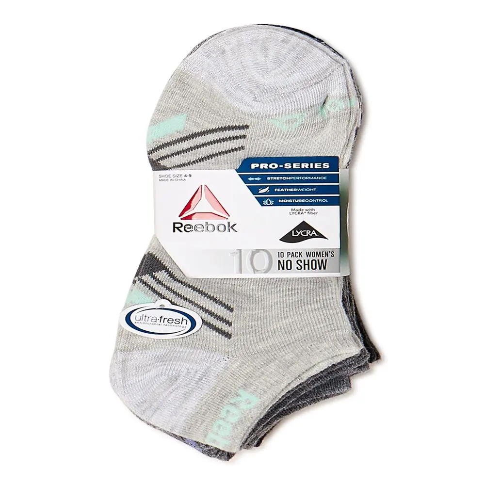 HMCN Women`s Lightweight No Show Socks, 10-Pack