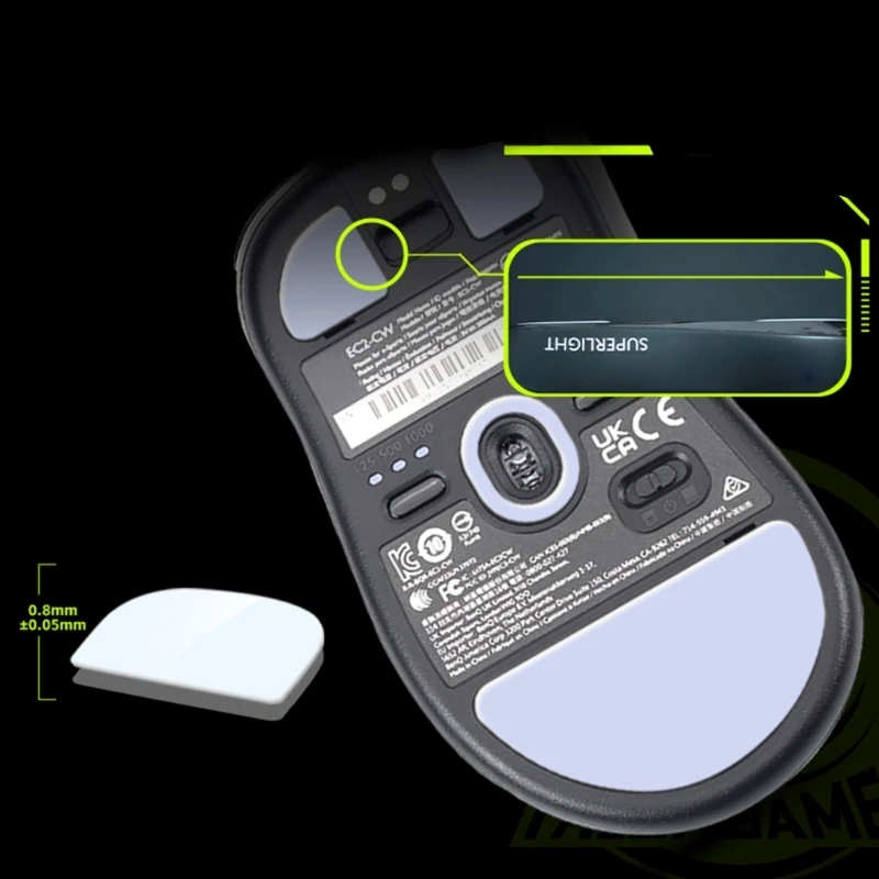 Наклейки на скейт для мыши TALONGAMES коврик ног замена Zowie EC1-CW/EC2-CW