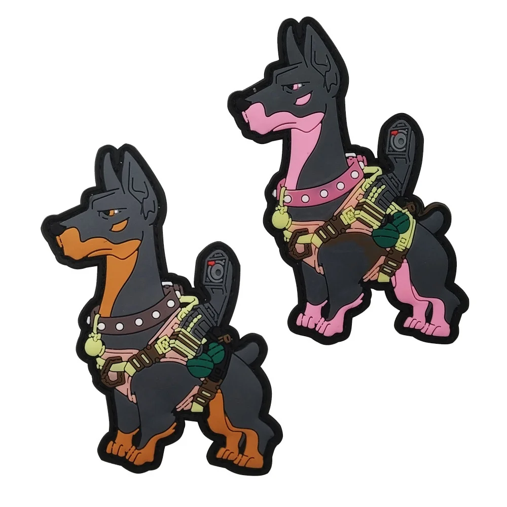 Собачий ПВХ искусственный страйкбольный пластырь резиновые нашивки Значки для