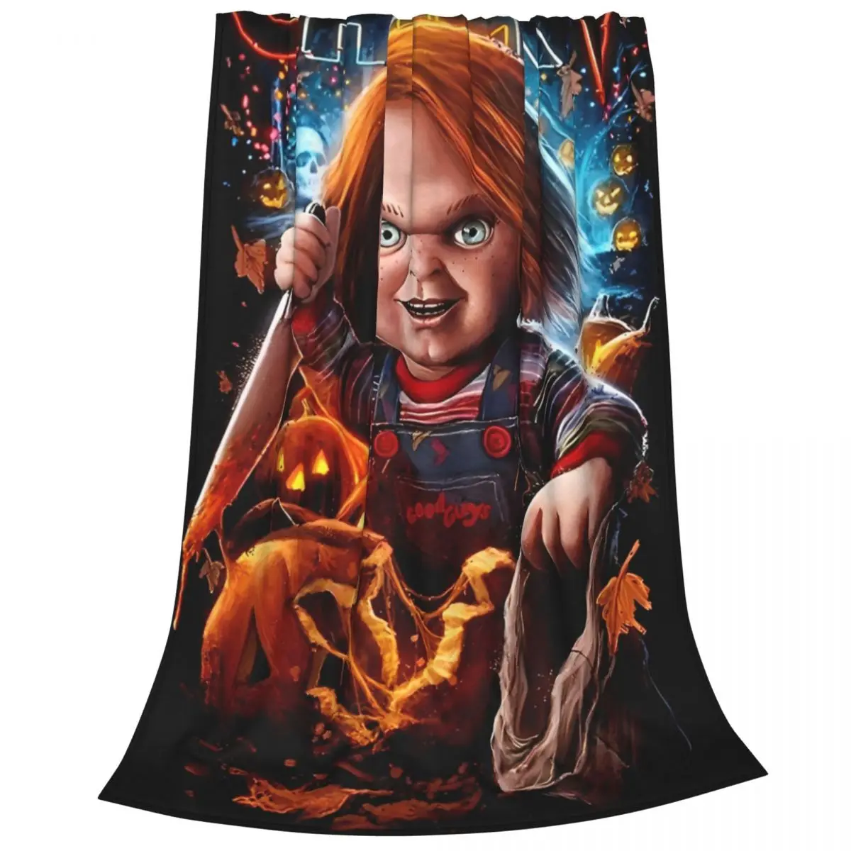 Фланелевое одеяло на Хэллоуин 125x100 см