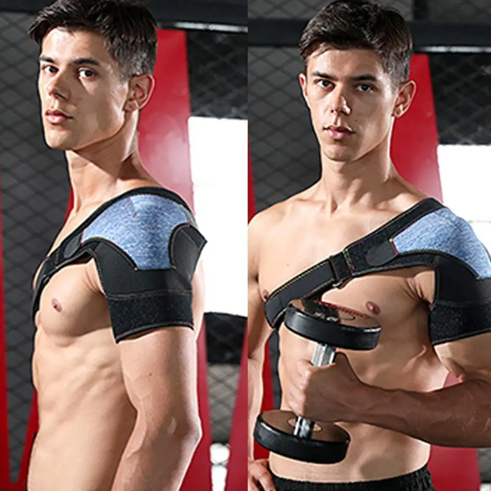 

Adjustable Shoulder Support Brace Pad Belt Band Strap Wrap Neoprene Shoulder Compression Sleeves Back Brace Guard
