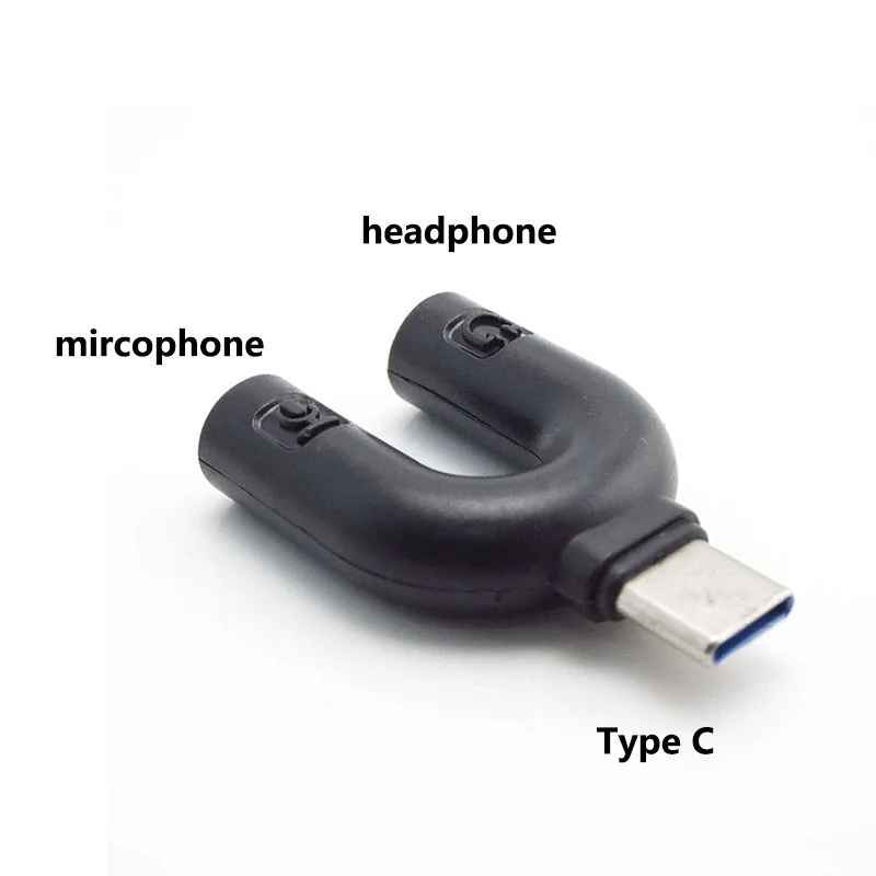 3.5mm male jack plug Type C microphone Headphone Splitter converter connector For Xbox One Audio Adapter Headset for PS4 PC |