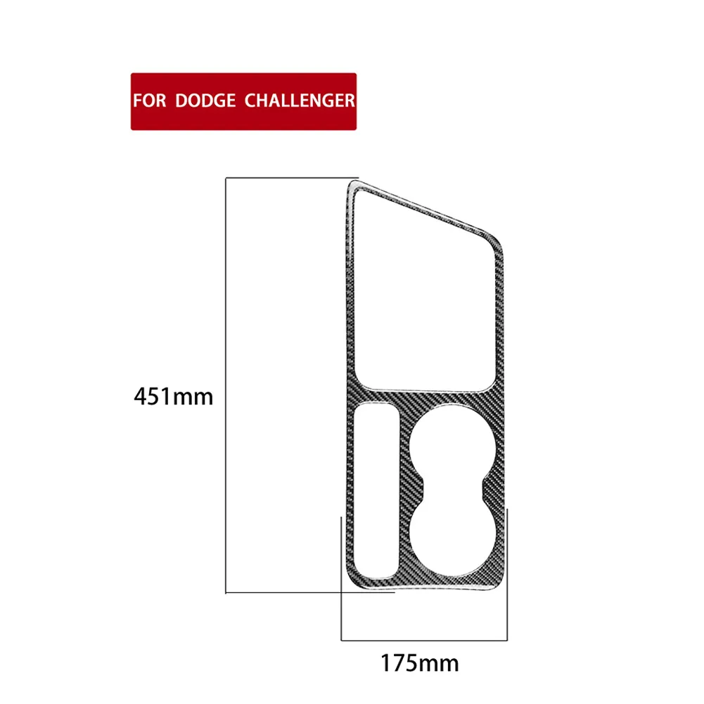 

100% Low Odor Gear Shift Cover Trim Car Sticker Car Interior Accessories Car Interior Protector Carbon Fiber