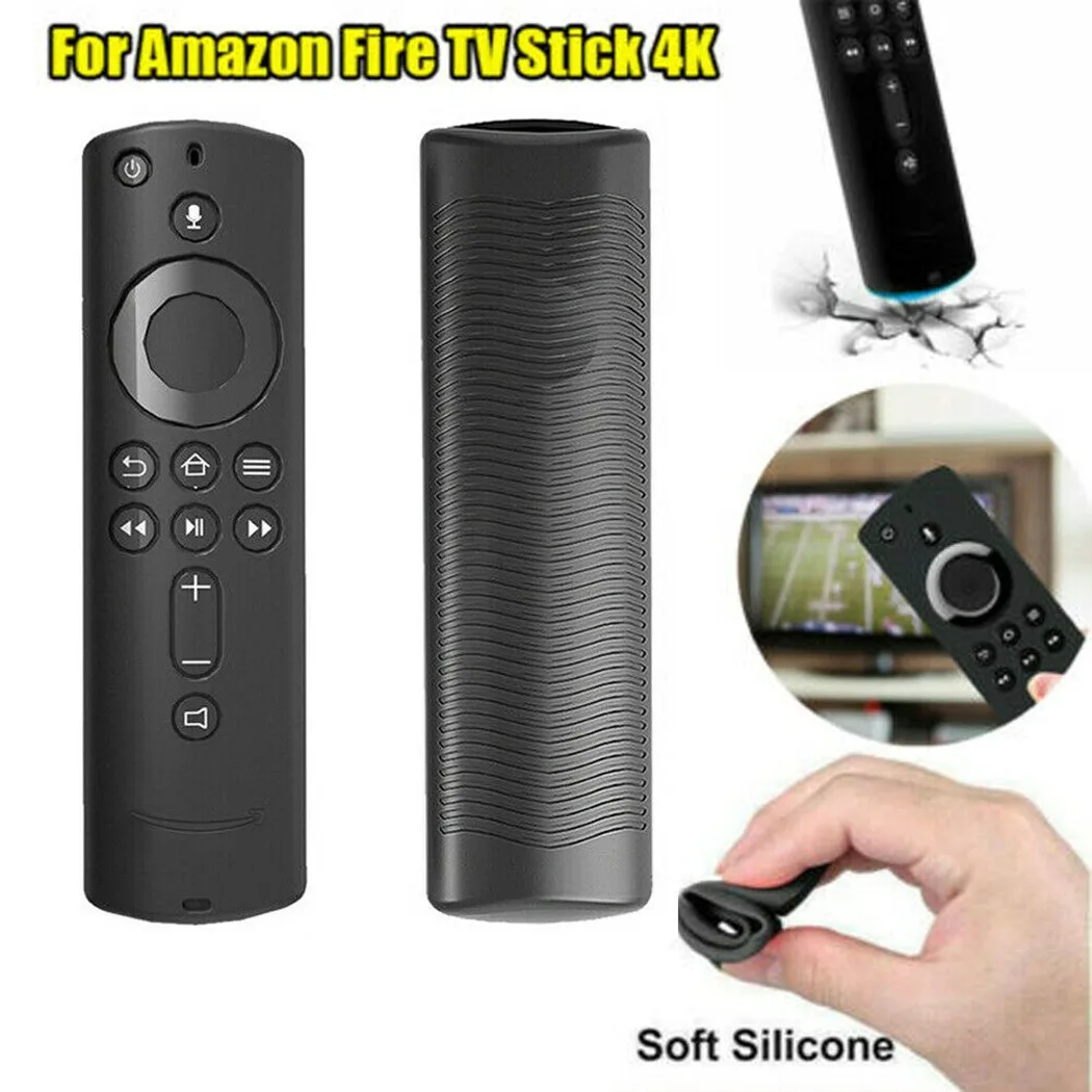 

2022 Silicone Protective Cover For Amazon Fire TV Stick 4K MAX/ Gen /4K Remote Control Anti-drop Dustproof Case Shell Black
