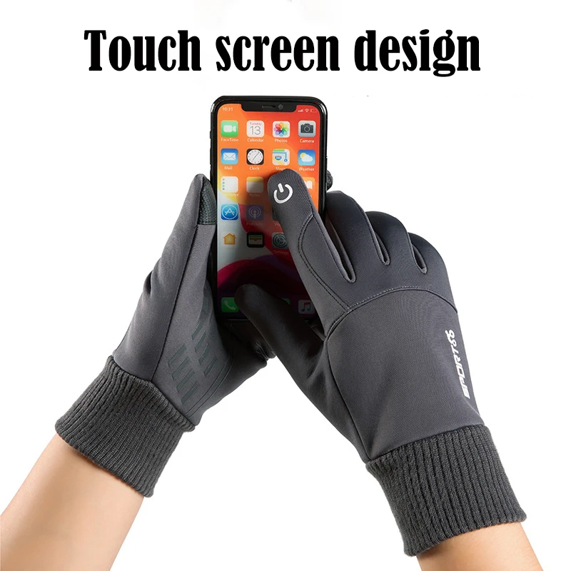 

Outdoor Riding Waterproof Glove Winter Warm Windproof Sports Wrist Gloves Touchscreen Driving Motorcycle Non-Slip Skiing Mittens