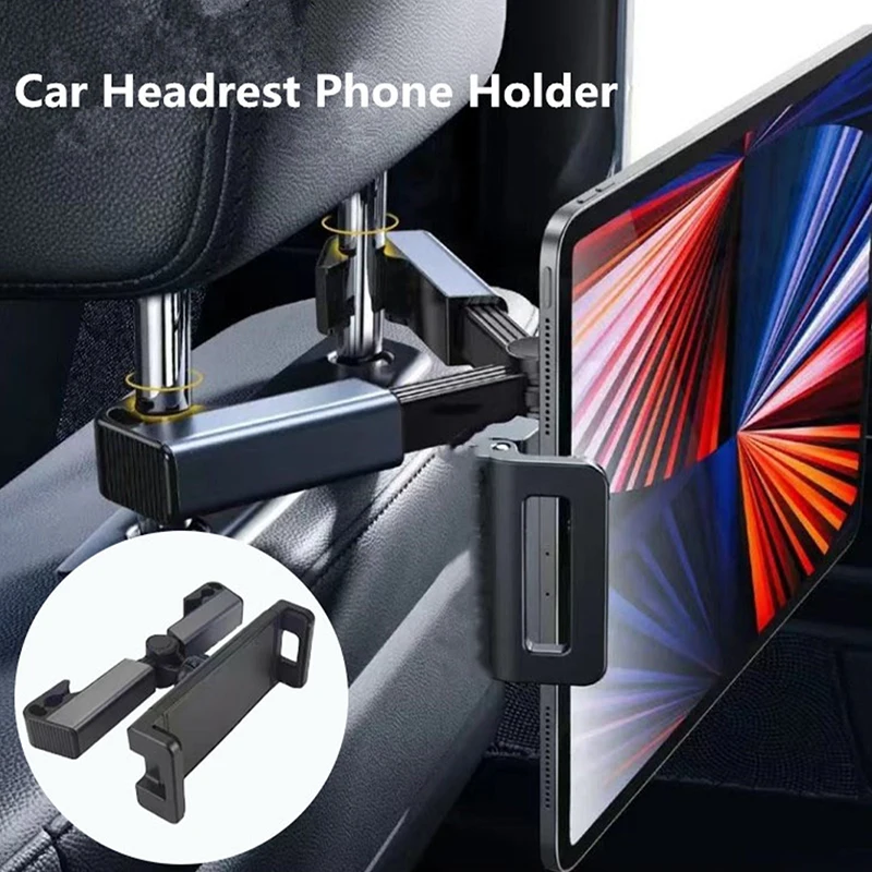 

New Car Back Seat Headrest Phone Holder Stretchable Tablet Stand Rear Pillow Adjustment Bracket For 4.7-12.9 Inch Ipad