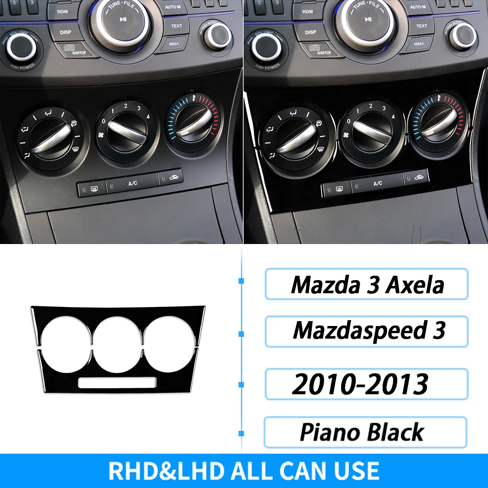 Для Mazda 3 Axela 10-13 Mazdaspeed 3, черный фортепиано, воздуховыпускное отверстие, переключение передач, дверная ручка, подъемная панель окна, подходит для салона автомобиля, наклейка 12 этюдов для фортепиано соч 39 12 виртуозных этюдов соч 46 ноты
