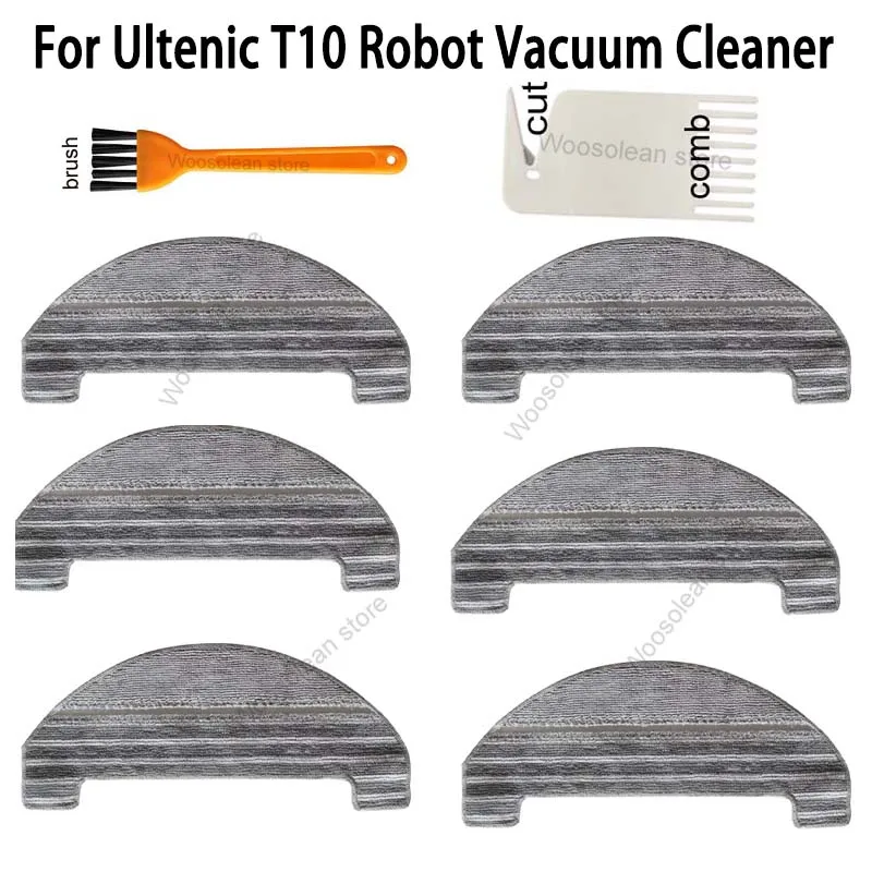 

For Ultenic T10 Robot Vacuum Cleaner 2 in 1 Mop Cloths Repetitive Wipes Accessories