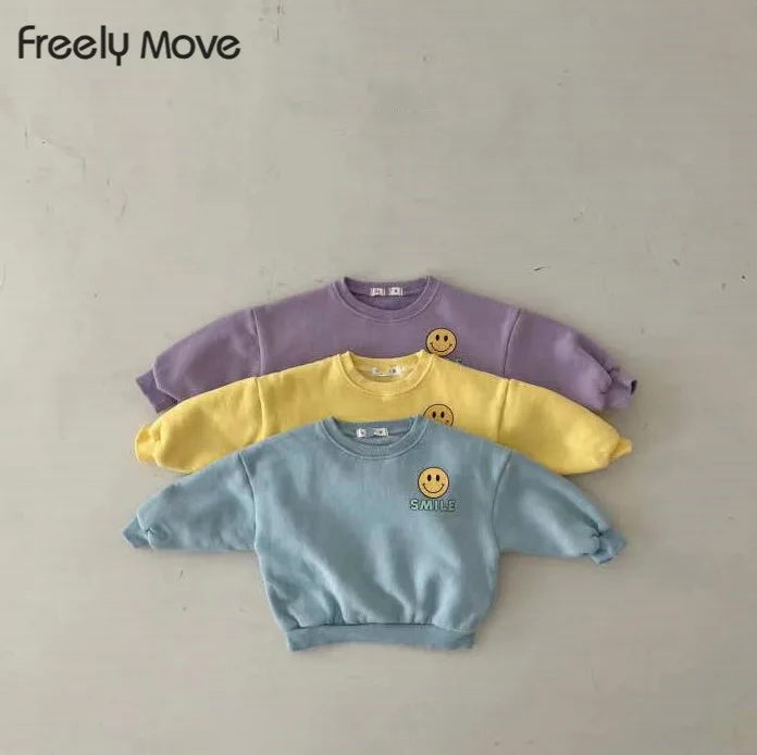 

Freely Move Baby Clothes Kids Costume Tee Tops Shirts for Girl Boy Autumn Winter Warm Baby Hoodis Toddler Sweatsuit Clothing