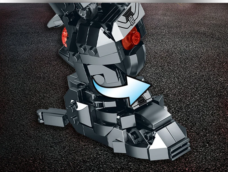 1400 + шт. Детский конструктор робот Бастер |