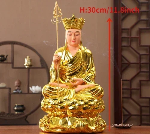 30 см/11 8 дюйма статуя Будды из смолы Ksitigarbha Bodhisattva Jizo Dizang Fengshui Goodluck
