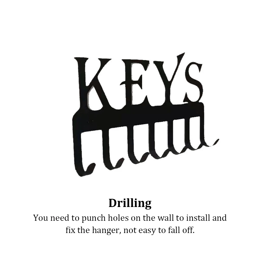 

Настенный держатель для ключей, вешалка для пальто, шляп, шарфов, домашний комнатный крючок, органайзер, стеллаж, Сельский фермерский декор, ...