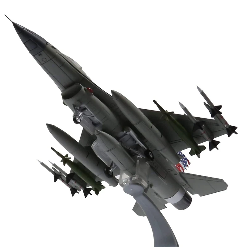 Масштаб 1:72 F-16D истребитель металлический литой самолет включает подставку из