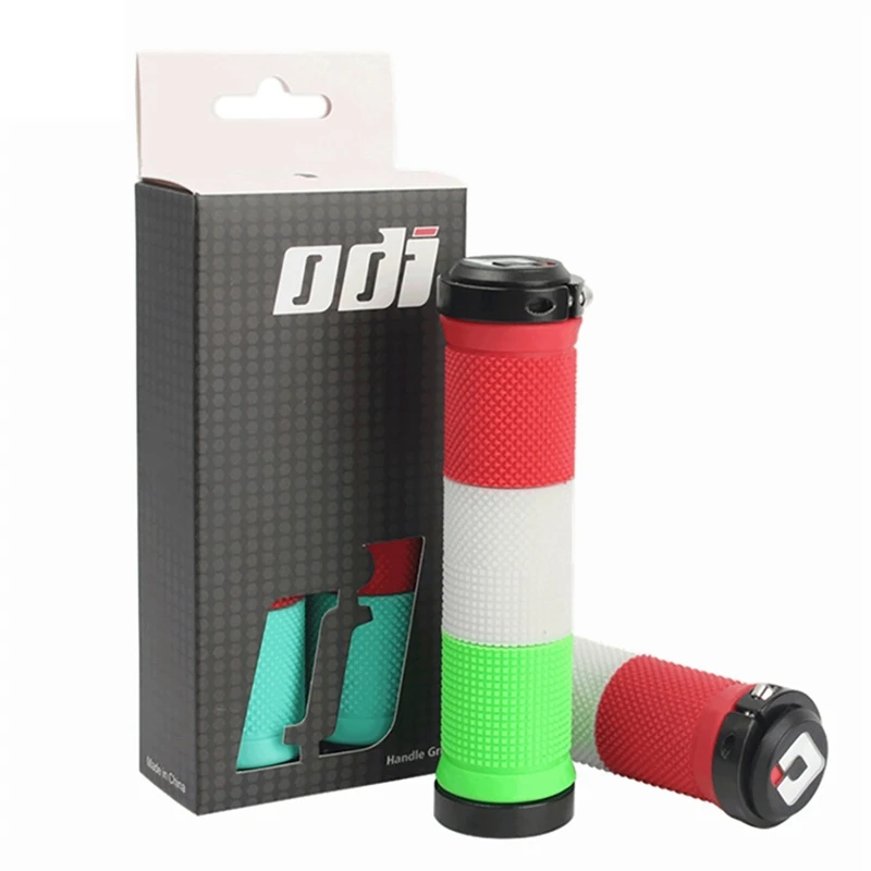 

ODI Mountain Bike Grips Anti-Slip Anti-Shock Bicycle Handlebar Durable Mixed Colorful MTB Grip BMX Bike Parts, 3