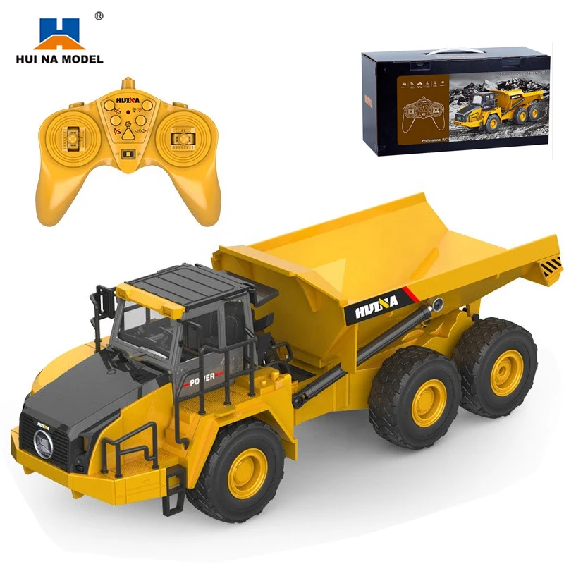 

HUINA 1553 1:16 RC Dumper Excavator Truck Caterpillar 9CH 2.4G Radio Controlled Car Electric Vehicle Tractor Model Toys for Boys