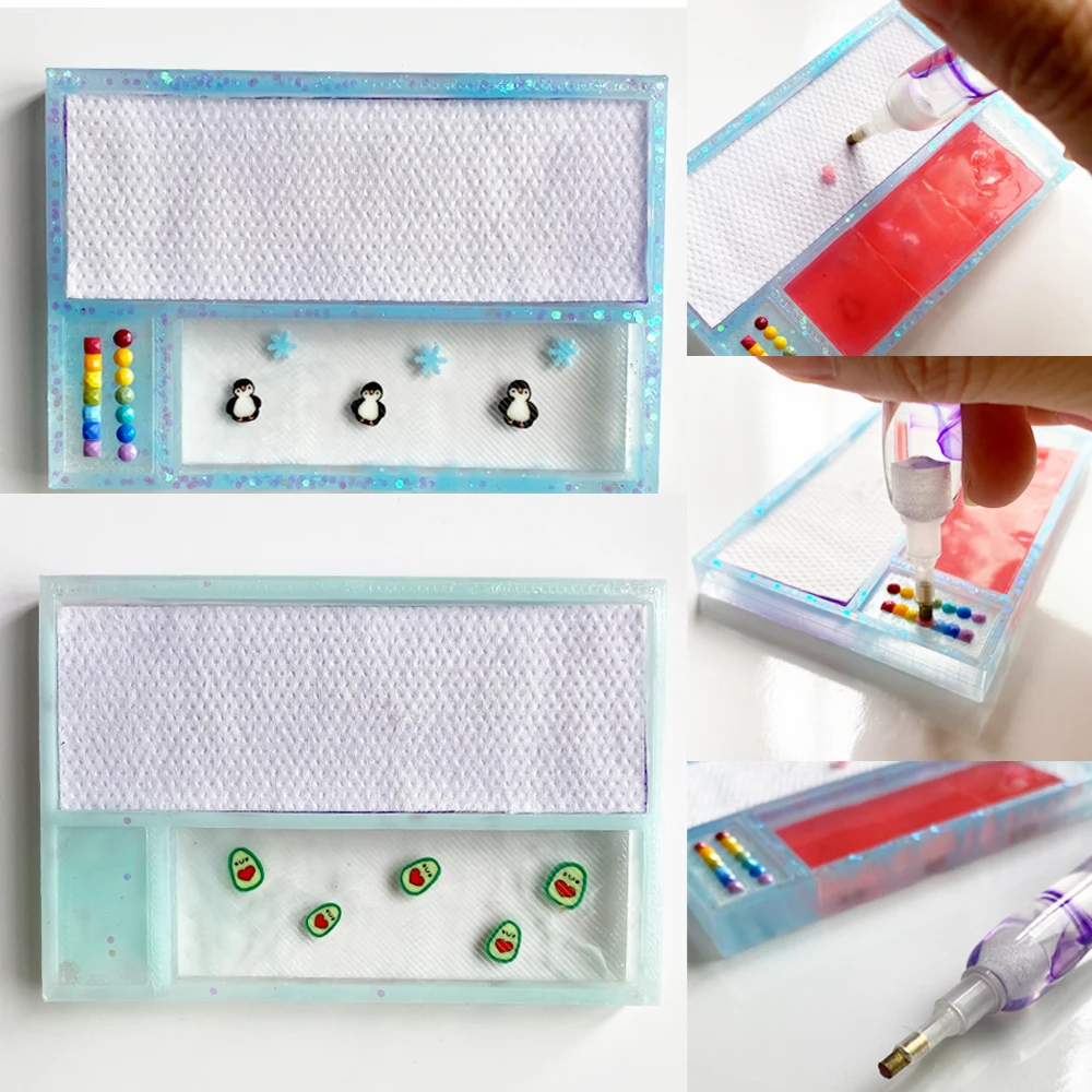 Инструмент для алмазной живописи аксессуары средство удаления клея из глины