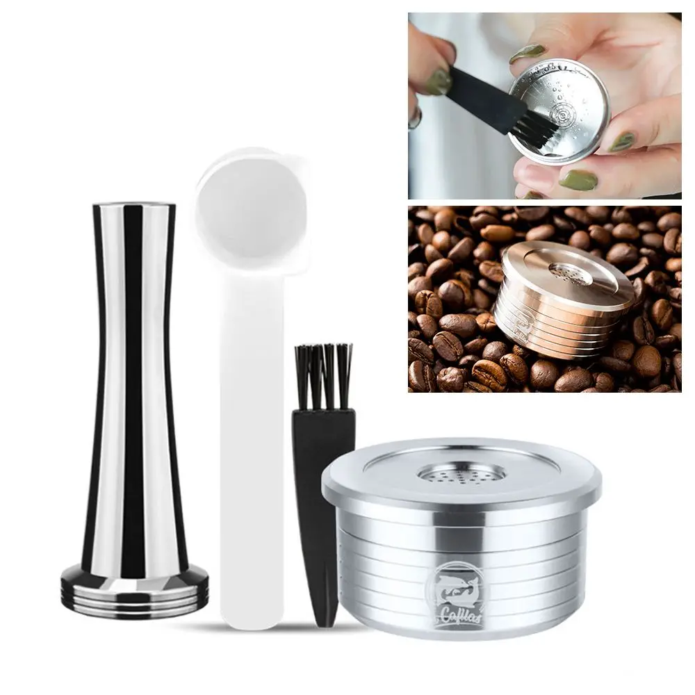 

Stainless Steel Espresso Coffee Tamper Coffee Capsule Reusable Pods Refillable Capsule For Delta Q NDIQ7323|EP MINI