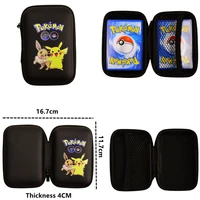2022 new pokemon can hold 50pcs card collection bag zipper hard shell cartoon characters multi purpose childrens toys gifts