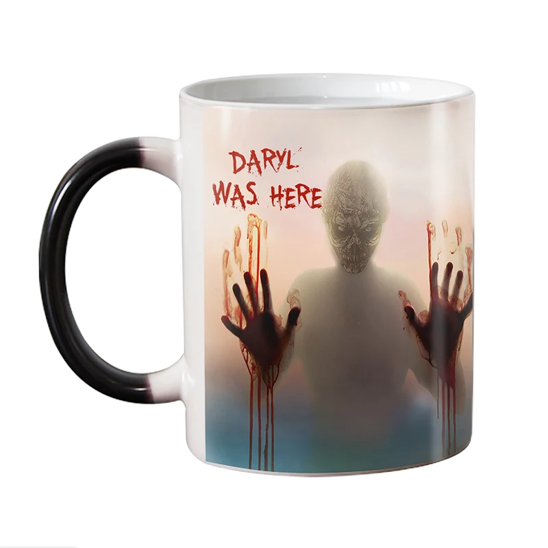 

Personalised Name Mugs Custom Colour Changing Heat Transfer Zombie Cup Party Beer Drink Milk Mug Best Gifts