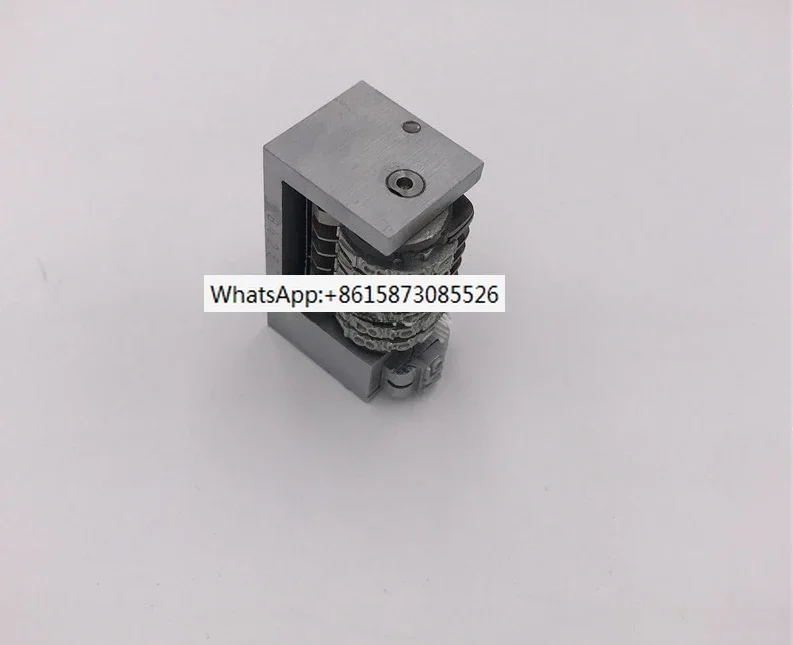 Цельная стальная 6-значная нумерационная машина 4X8 Cicero Letterpress обратная готическая