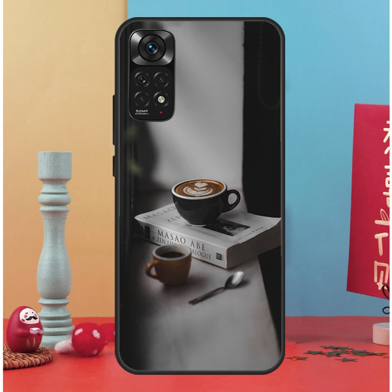 Coffee Wine Cup Case For Redmi 10 9T 9A 9C 9 Back Cover For Redmi Note 11 10 9 Pro Note10A 10C 10S 8T 9S Coque images - 6
