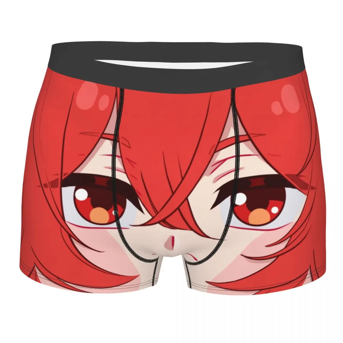 

Разбавляющее Мужское нижнее белье Genshin Impact Anime Boxer короткие трусики-шорты, мягкие мужские трусы