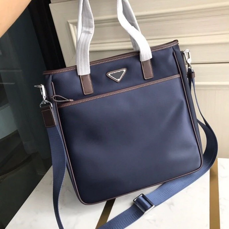 

luxury brand fashion style men's nylon handbag, canvas waterproof cross-body bag, global free shipping, factory wholesale