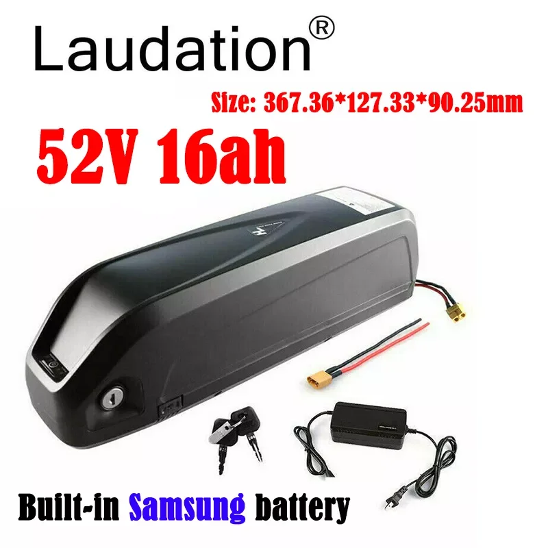 

Laudation EBike Battery 36V 20Ah 52V 12Ah 60V 16Ah Built-in Qriginal Samsung Battery For Bafang TSDZ2 Voilamart 750W Motor