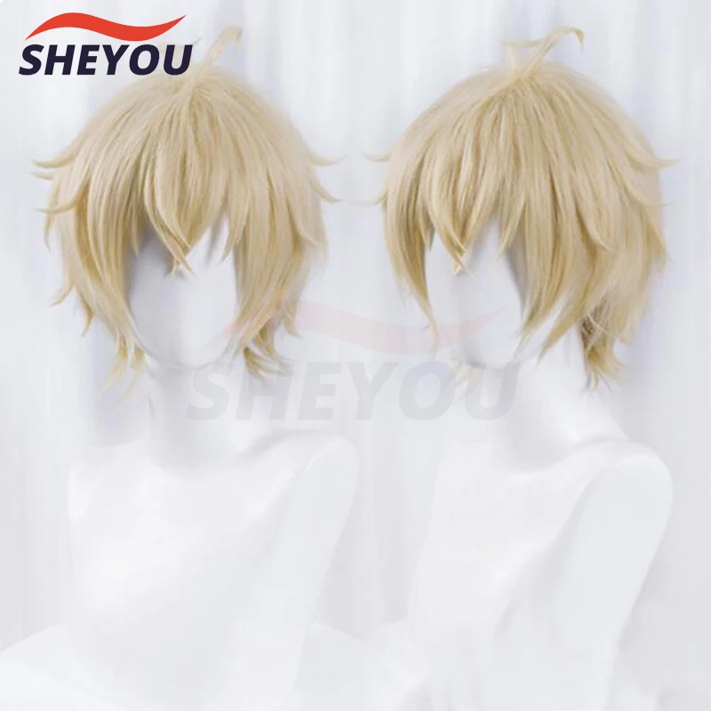 

High Quality Mikaela Hyakuya Cosplay Wig Anime Seraph Of The End Short Heat Resistant Synthetic Hair Halloween Wigs + Wig Cap
