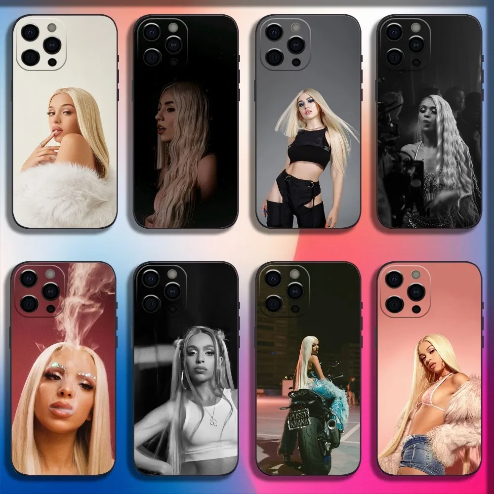 Singer B-Bad G-Gyal Phone Case For iPhone 16 15 14 13 12 11 Pro X XS Max XR Plus Mini Soft Black Cover