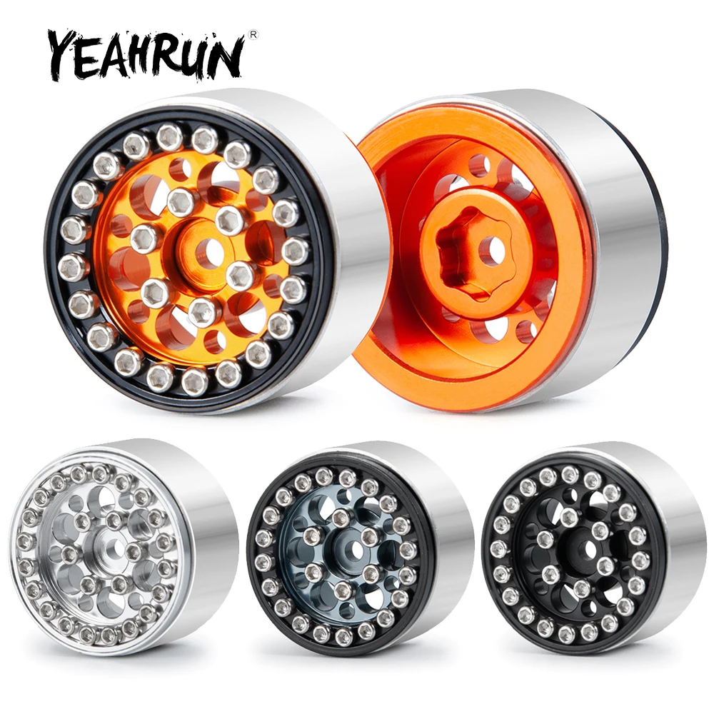 

Колесные диски YEAHRUN из металлического сплава, 4 шт., 1,0 дюйма, для Axial SCX24, Deadbolt, Гладиатор, Bronco Wrangler C10 1/24, Радиоуправляемый гусеничный автомобиль
