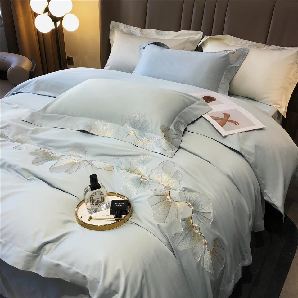 Комплект постельного белья из египетского хлопка пододеяльник набор простыней