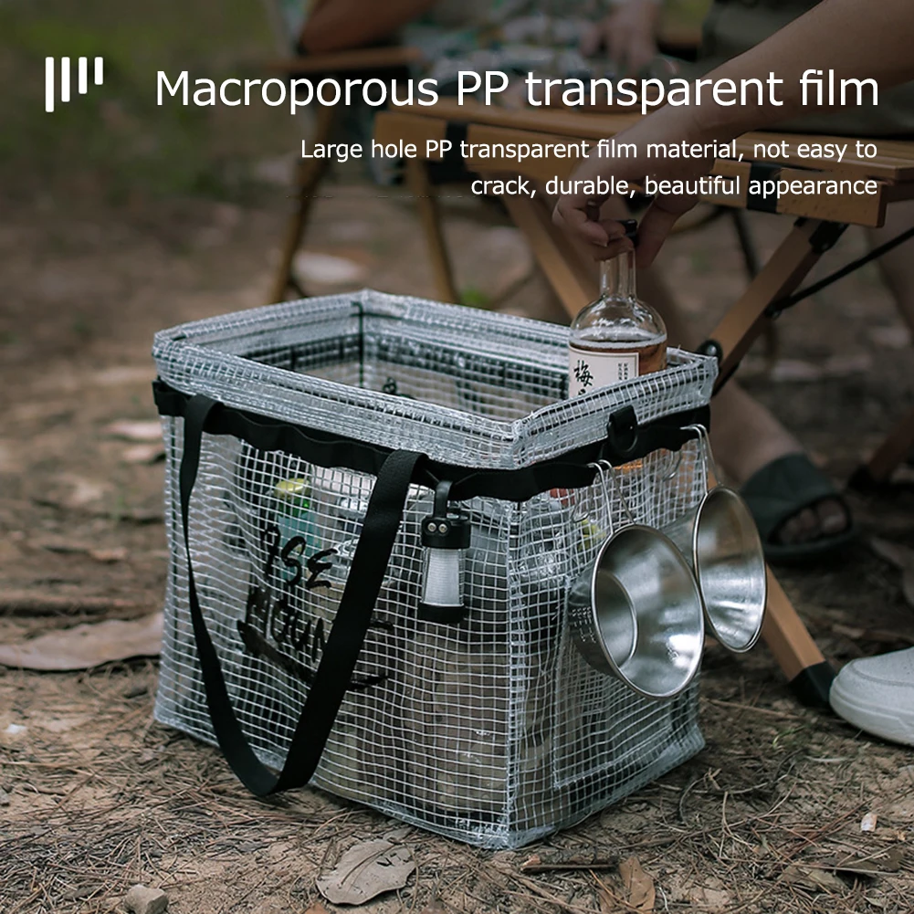 

Портативный складной ящик для хранения, складной ящик для кемпинга, ящик для хранения большой емкости для всякой всячины, многофункциональ...