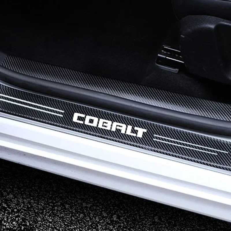 4 шт. наклейка на порог автомобиля защитная пластина для Chevrolet Cobalt логотип