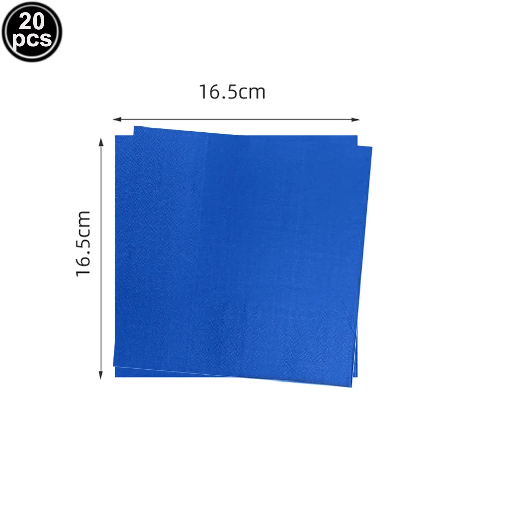 

Одноразовые бумажные салфетки разных цветов