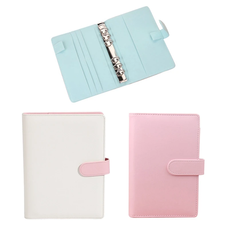 Блокнот с милым кольцом дневник кожаная обложка журналы офисная личная папка