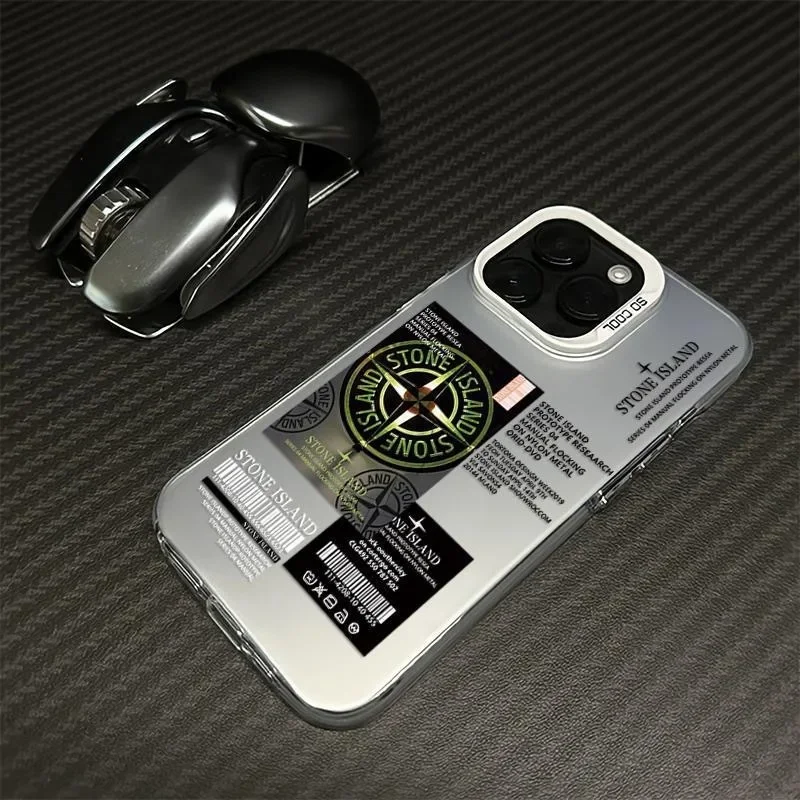 Милый чехол для телефона S-Stone с мультяшным островом iPhone 16 15 14 13 12 11 Pro Max Plus матовая