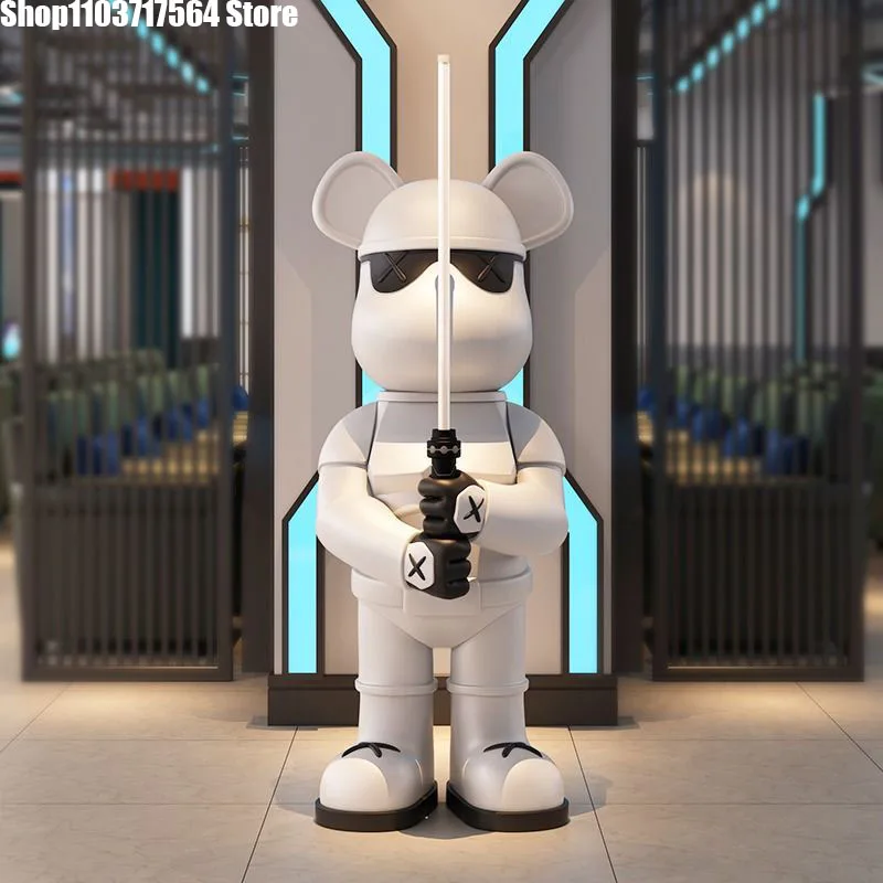 Световой меч с медведем украшение для пола в гостиной окна бар молочный чай