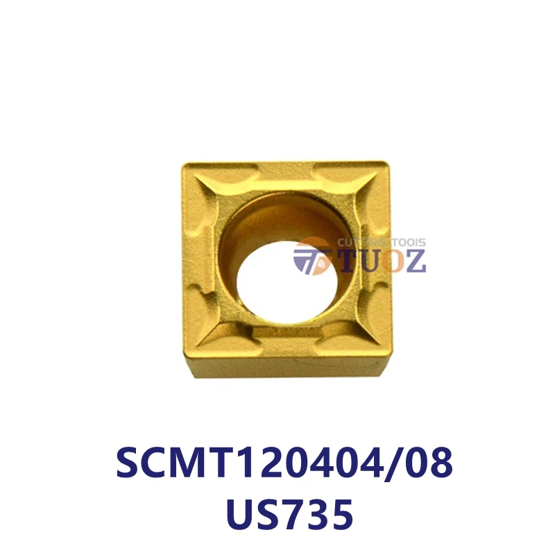 100% Original SCMT120404 SCMT120408 US735 Carbide Inserts SCMT 120404 120408 Lathe Cutter CNC Turning Tools