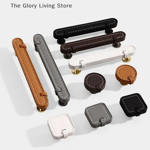 Кожаная ручка для мебели