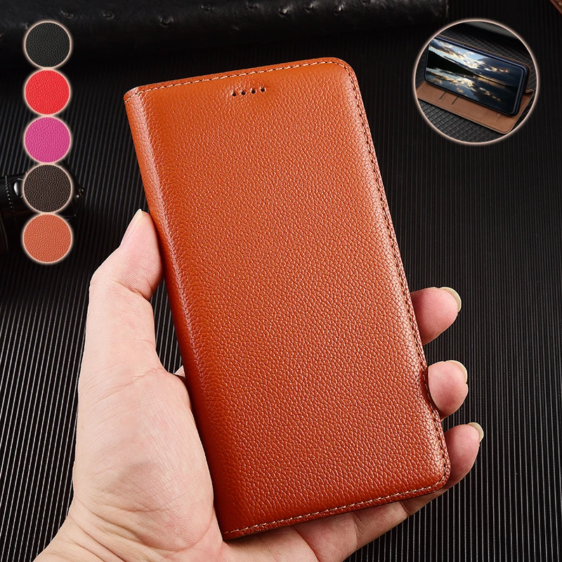 

Luxury Genuine leather Phone Cases For Samsung Galaxy A02S A03S A04S A12 A13 A14 A20 A21 A22S 4G 5G Flip Wallet cover Coque
