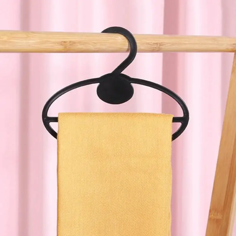 

Coat Hanger Non-slip Multifunctional Scarf Hook Oval Pants Organizer Kitchen Organizer Clothes Display Slots Holder Space Saving